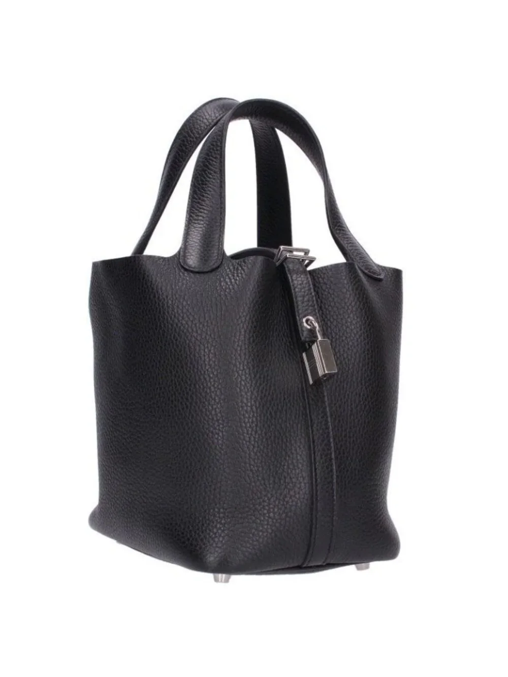 Hermes Picotin Lock PM Silver Taurillon Clemence Handbag PM